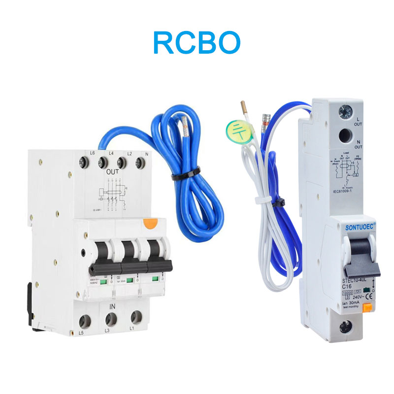 6KA 3P + N Leakage Circuit Breaker A (AC) Type RCBO mei kabel
