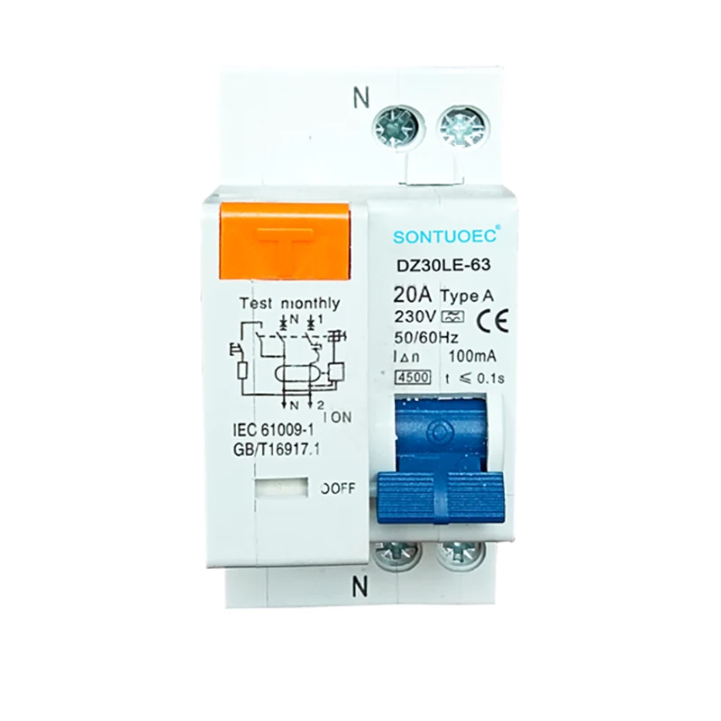 1p + N Electronic Type RCBO