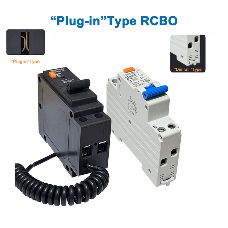 Plug yn type RCBO 1p + n