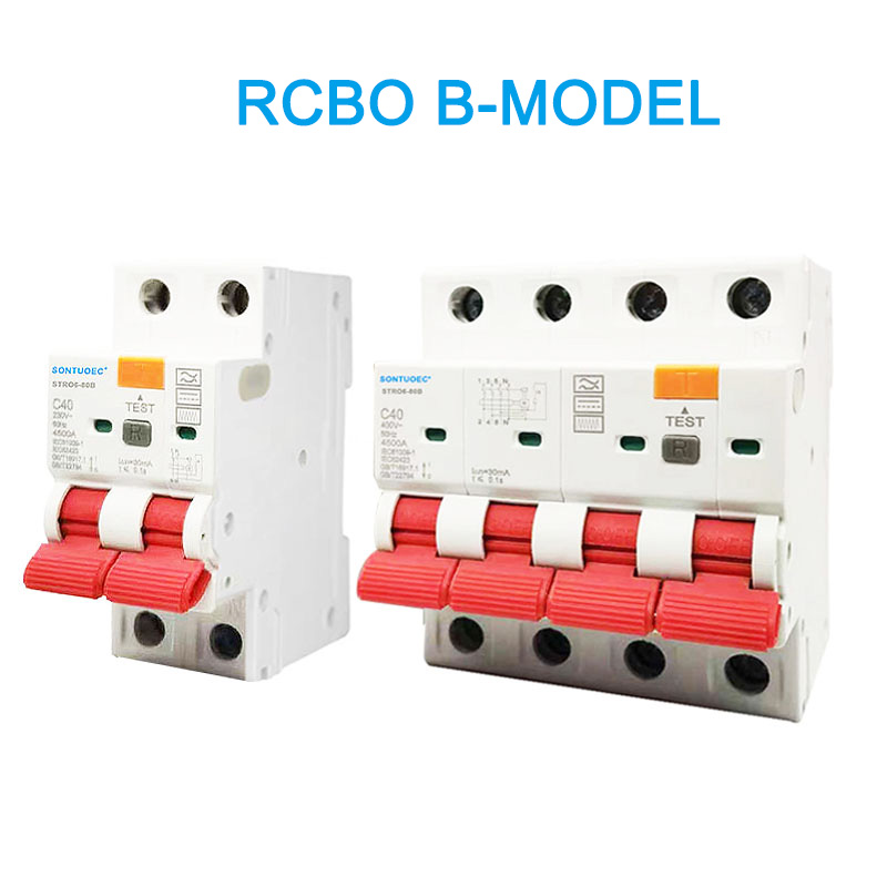 RCBO B Model 2p 4P RESDUAL Aktuele Circuit Breaker